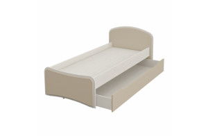 Выкатная кровать для двоих детей Комби МН-211-09 капучино