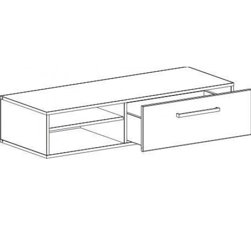 Низкая тумба под телевизор Кёльн-1220 Белый Аляска