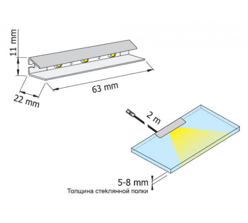 Светильник HLT Prismatic FT (белый, синий)