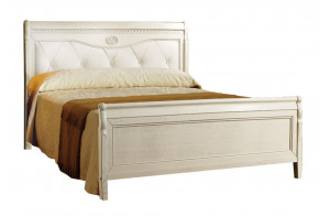 Двуспальная кровать Лика ММ-137-02 (белая эмаль) с изножьем