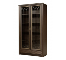 Шкаф витрина в гостиную Орлеан 838 ясень темный